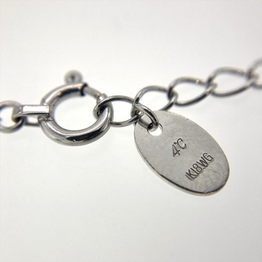 ヨンドシー 4℃ トリロジー ネックレス ダイヤモンド 0.390ct K18WG 2.8
