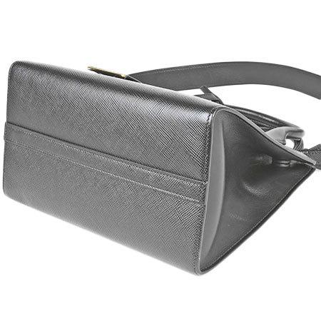 PRADA（プラダ） モノクローム ハンドバッグ 2way サフィアーノ レザー