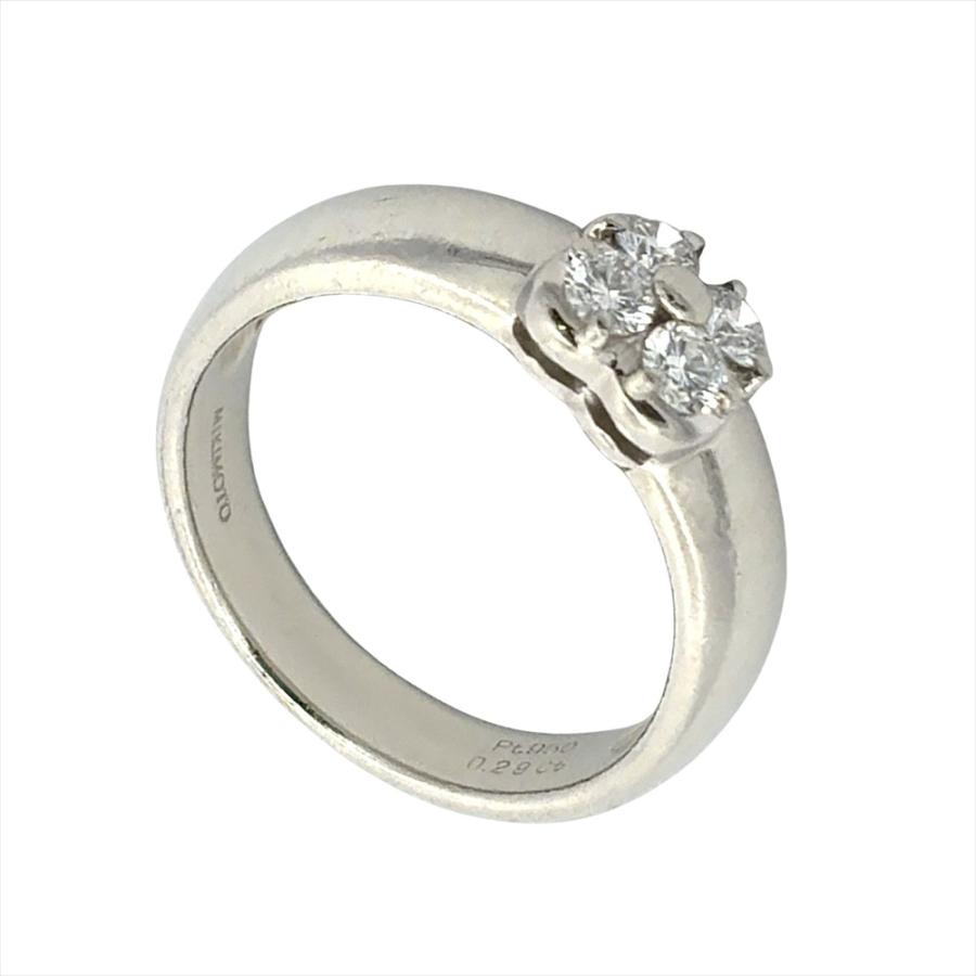Mon Diad 花モチーフ リング 9号 MIKIMOTO（ミキモト） フラワー モチーフ リング 指輪 ダイヤモンド
