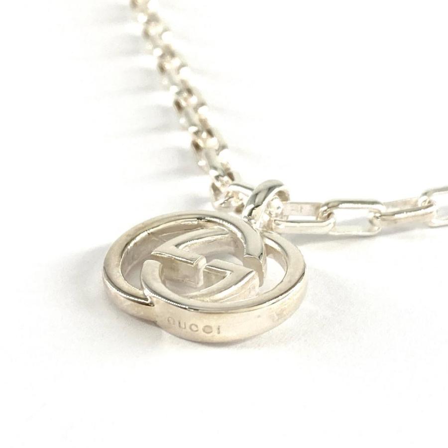 美品 GUCCI グッチ ネックレス インター　ロッキングG GG　SV925 正規品】Gucci ネックレス インターロッキングG GGロゴ SV925