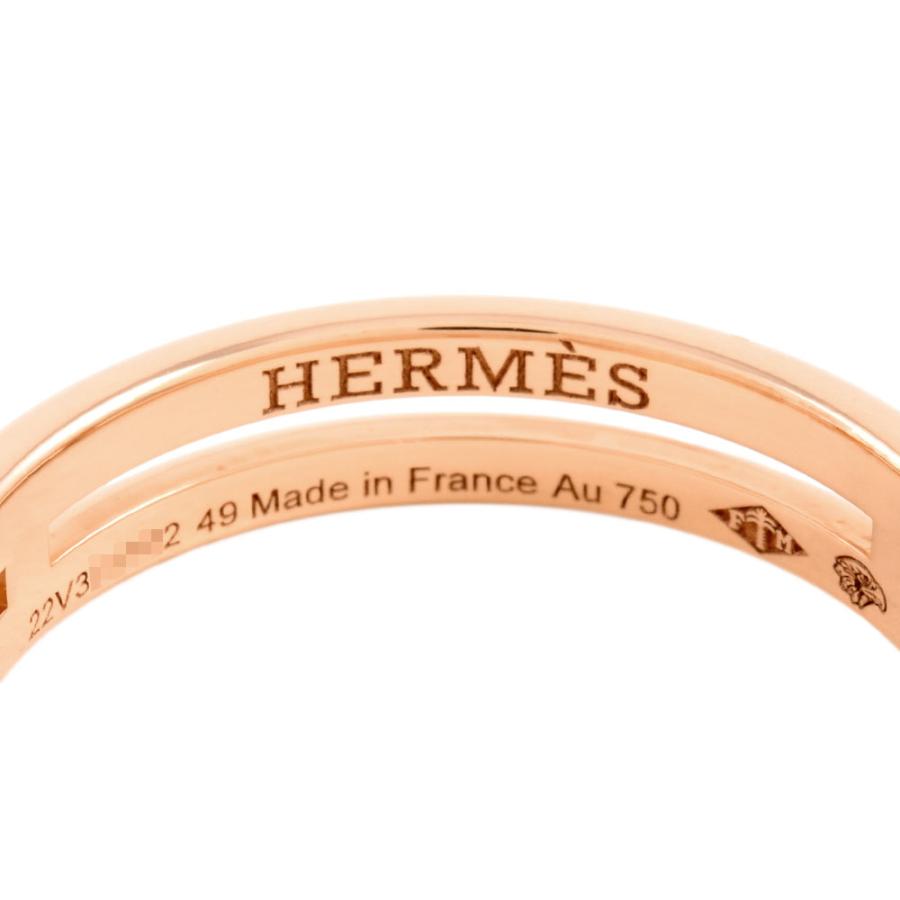 HERMES（エルメス） アリアンヌ リング 指輪 #49 K18PG ピンクゴールド