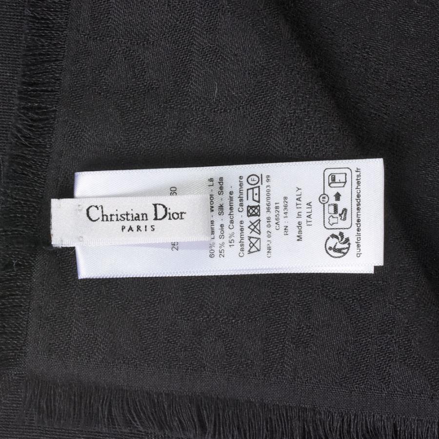 ディオール Dior ショール ウール シルク カシミア 138cm
