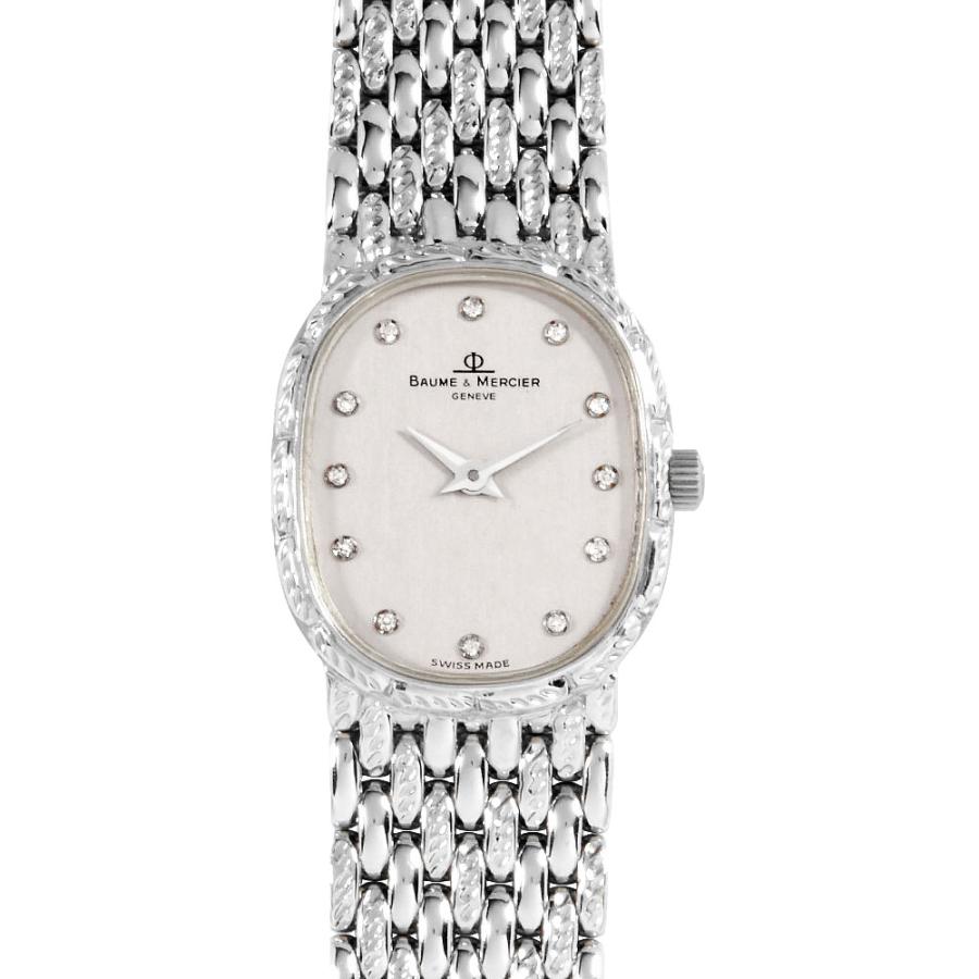 ボーム＆メルシェ Baume & Mercier クォーツ　K18WG ダイヤ ボーム＆メルシェ Baume & Mercier 腕時計 クォーツ シルバー文字盤