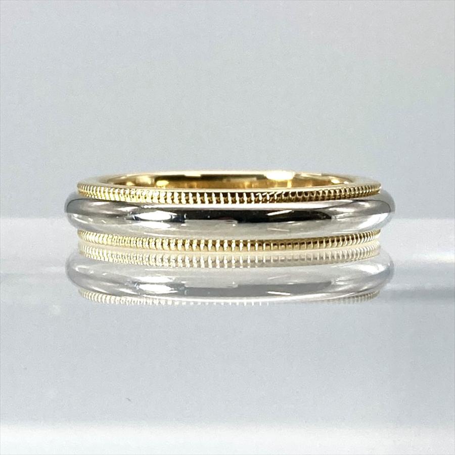 TIFFANY&Co.（ティファニー） ミルグレイン リング 指輪 約6.5号 K18YG