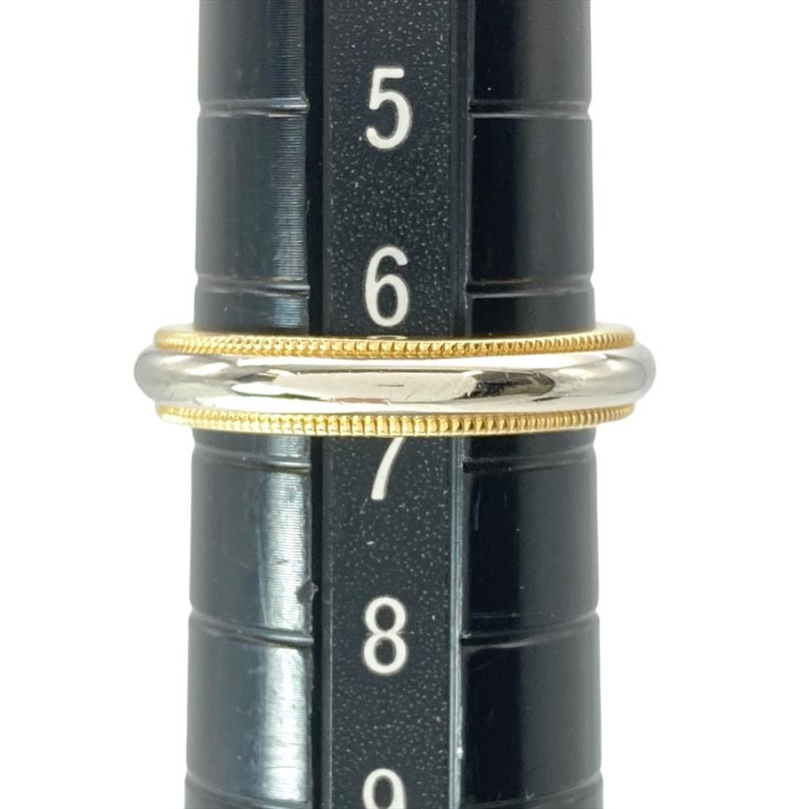 TIFFANY&Co.（ティファニー） ミルグレイン リング 指輪 約6.5号 K18YG