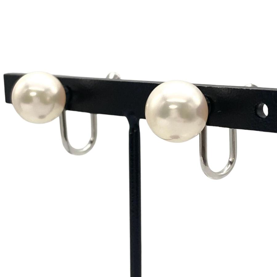 MIKIMOTO（ミキモト） パール イヤリング K18WG 3.9g 真珠 約8.7mm