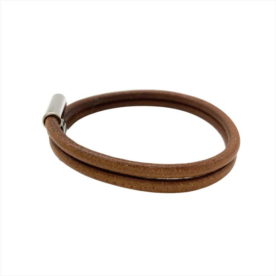 HERMES（エルメス） トゥルニ トレッセ ブレスレット レザー メタル
