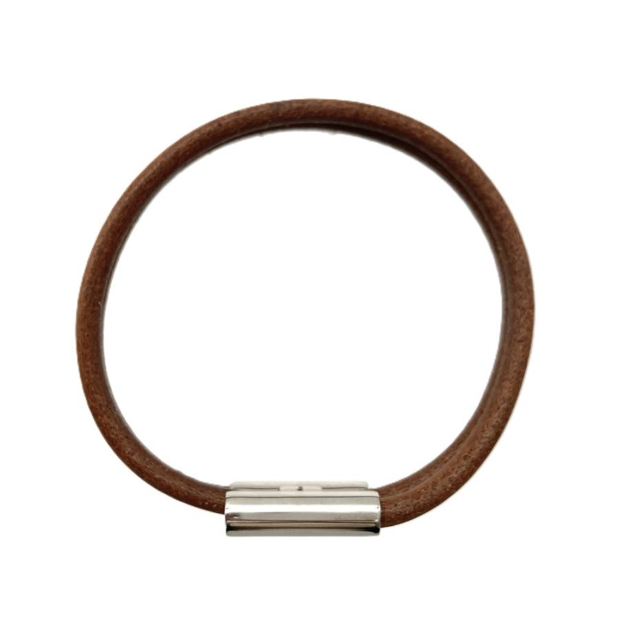 HERMES（エルメス） トゥルニ トレッセ ブレスレット レザー メタル