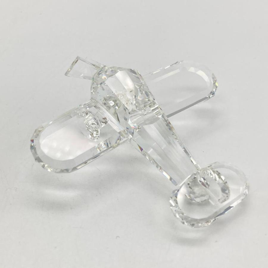 SWAROVSKI - スワロフスキー SWAROVSKI 飛行機 オブジェ 置物 152111 クリア【中古】 SWAROVSKI スワロフスキー 飛行機 オブジェ 置物 152111 クリア