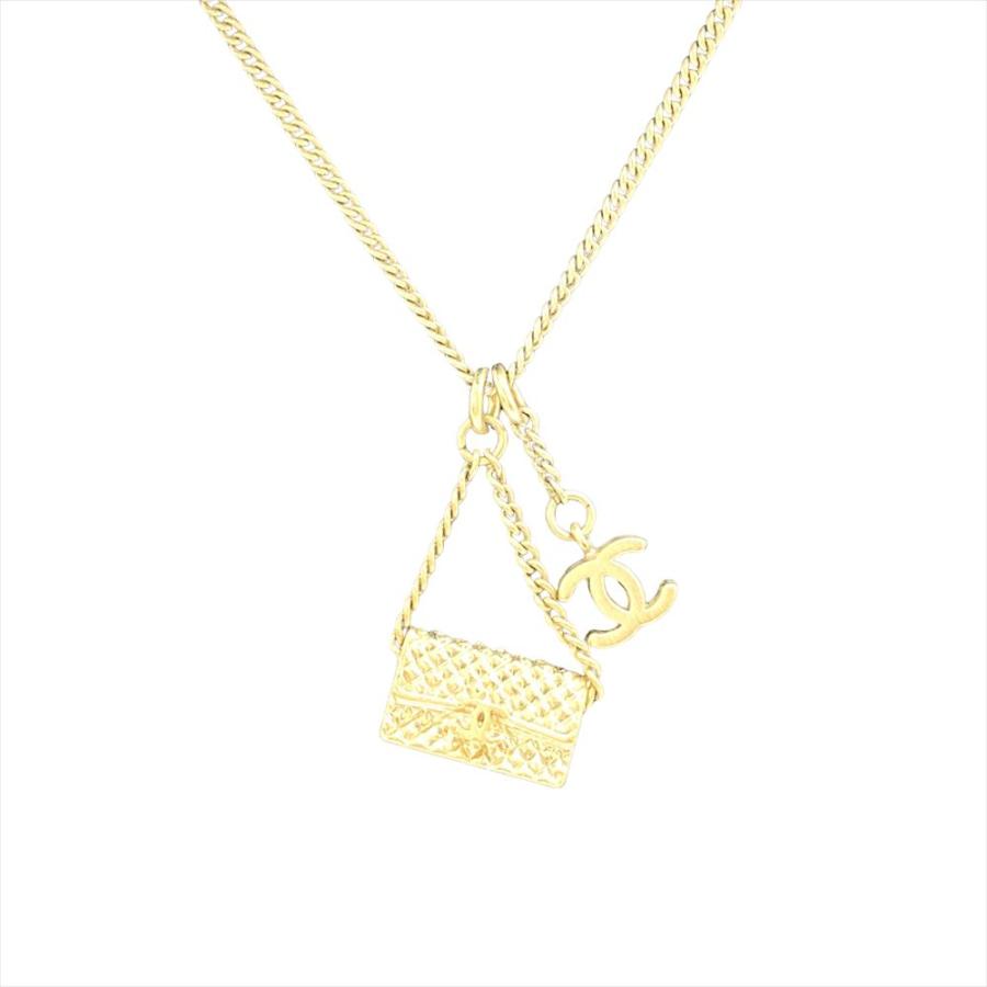 シャネル CHANEL マトラッセ バッグモチーフ ネックレス GPg ゴールド 05A レディース