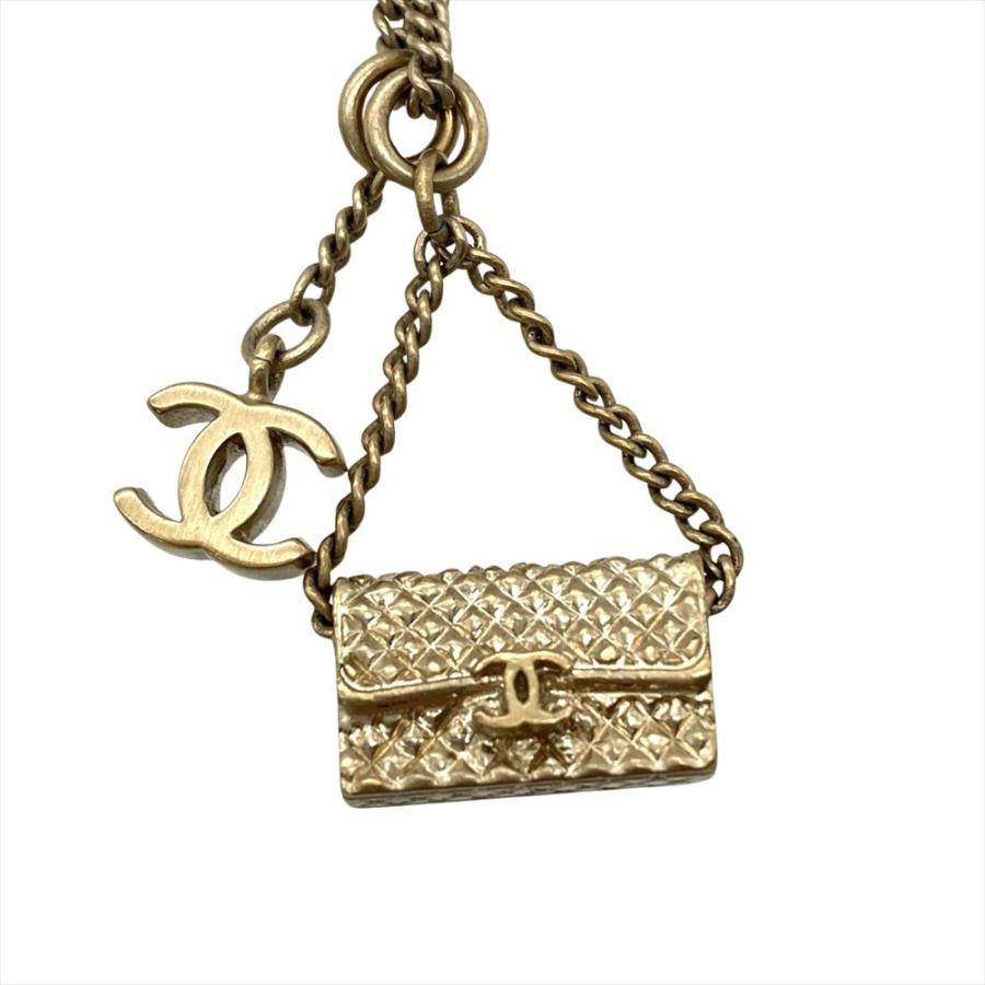 シャネル CHANEL マトラッセ バッグモチーフ ネックレス GPg ゴールド 05A レディースの画像