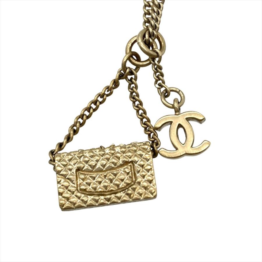 シャネル CHANEL マトラッセ バッグモチーフ ネックレス GPg ゴールド 05A レディースの画像