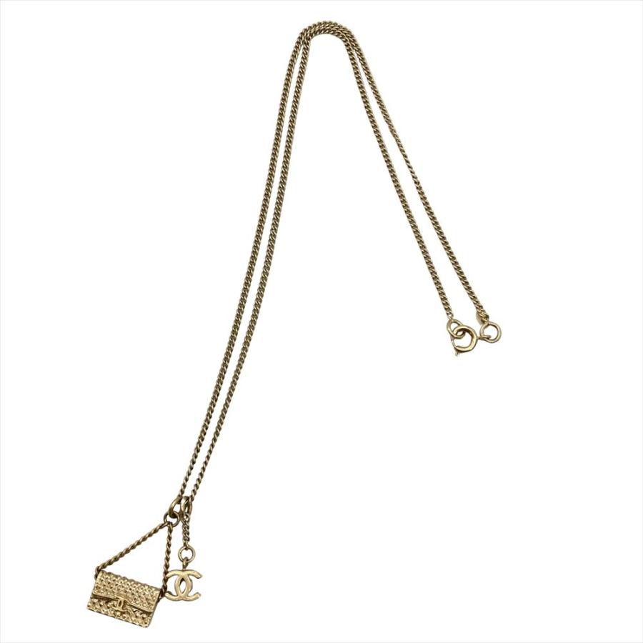 シャネル CHANEL マトラッセ バッグモチーフ ネックレス GPg ゴールド 05A レディースの画像