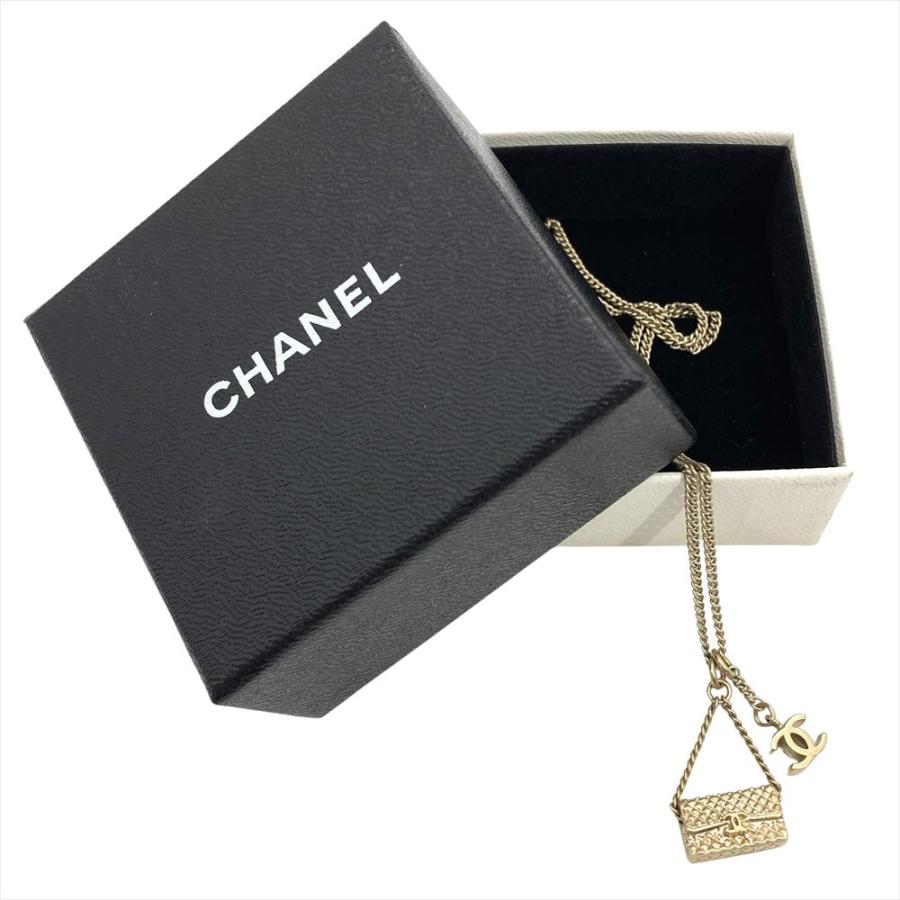 シャネル CHANEL マトラッセ バッグモチーフ ネックレス GPg ゴールド 05A レディースの画像