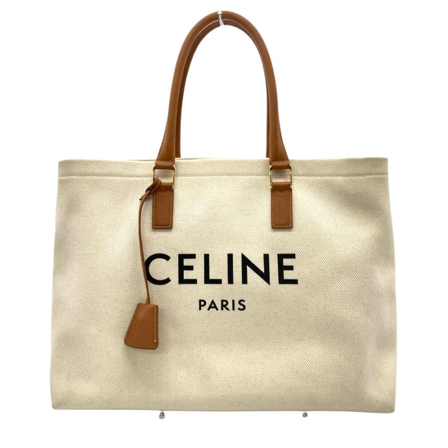 CELINE（セリーヌ） ホリゾンタル カバ トートバッグ キャンバス