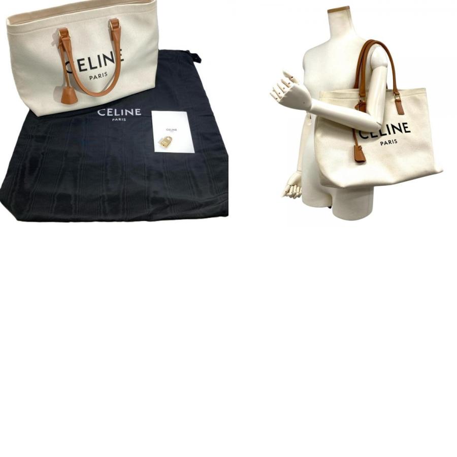 CELINE（セリーヌ） ホリゾンタル カバ トートバッグ キャンバス