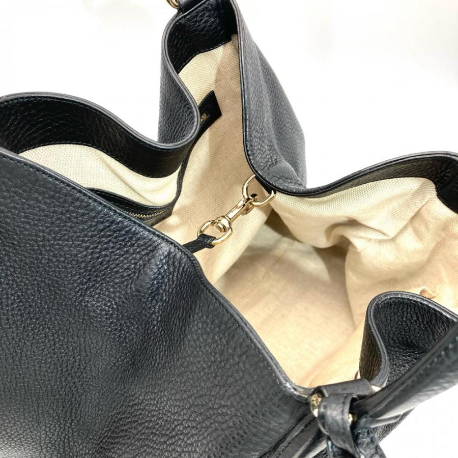 GUCCI（グッチ） ソーホー インターロッキングG トートバッグ レザー