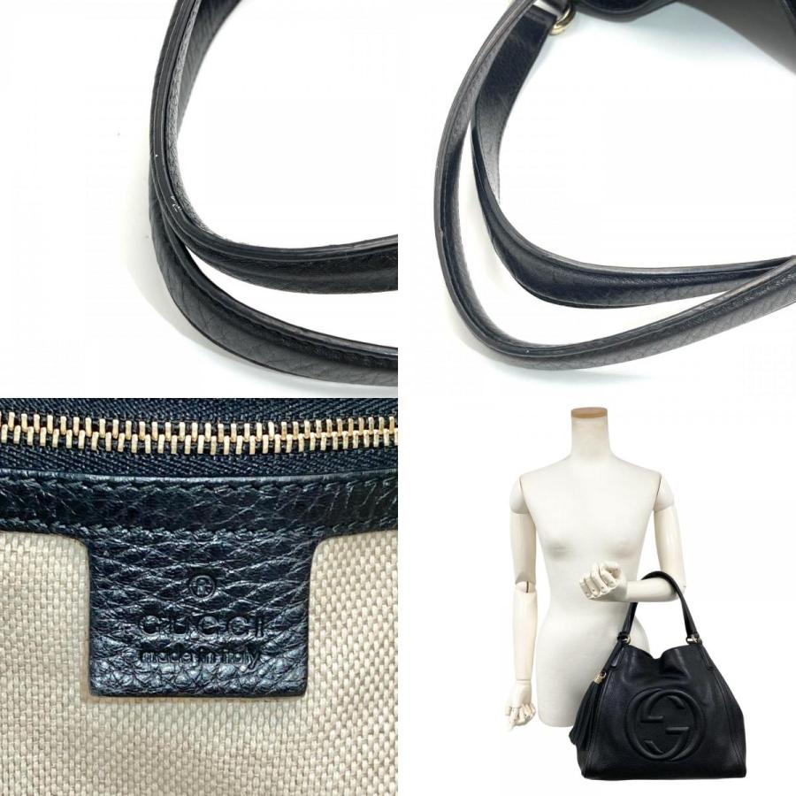GUCCI（グッチ） ソーホー インターロッキングG トートバッグ レザー