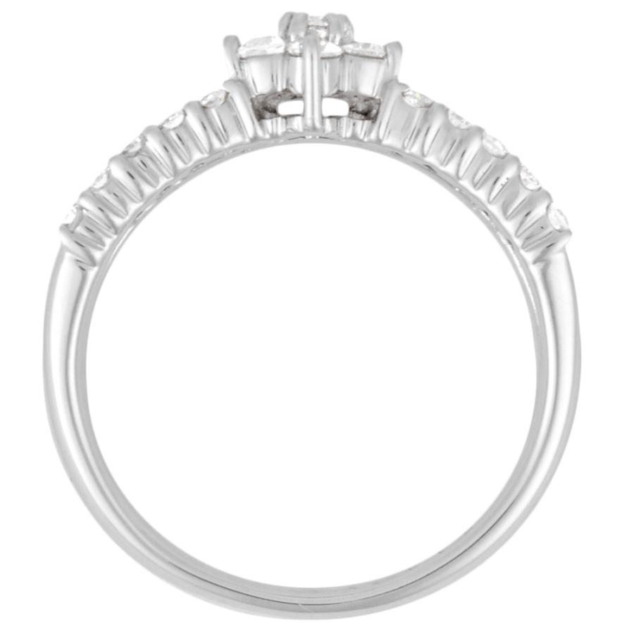 Ponte Vecchio ポンテヴェキオ ダイヤモンド フラワー リング #9 K18WG  