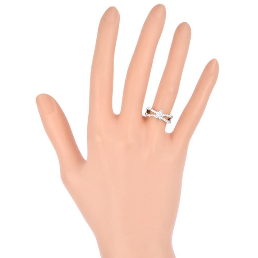 Ponte Vecchio ポンテヴェキオ ダイヤモンド フラワー リング #9 K18WG  