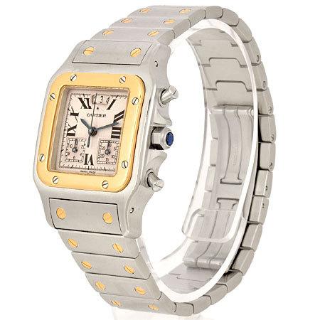 Cartier（カルティエ） サントス ガルベ LM クロノリフレックス SS×YG
