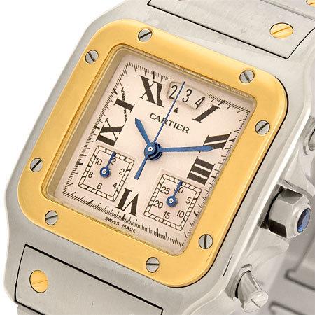 Cartier（カルティエ） サントス ガルベ LM クロノリフレックス SS×YG