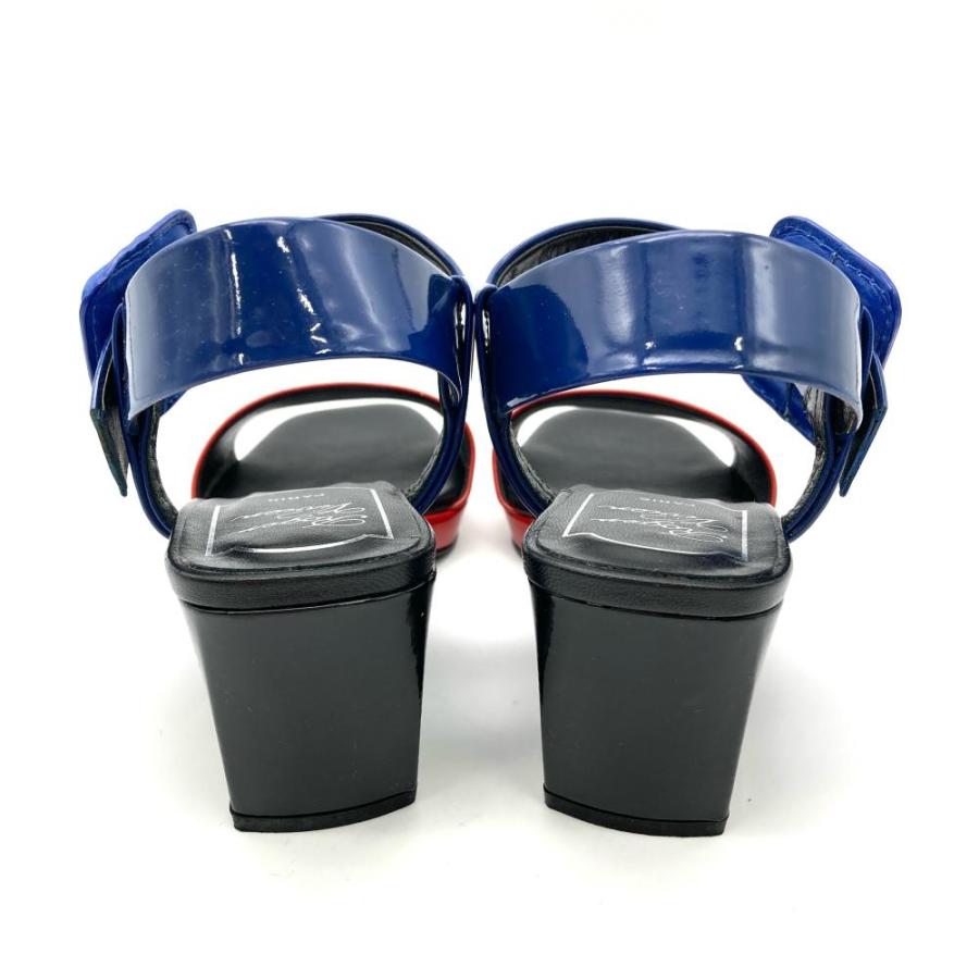 roger vivier サンダル　35 ロジェヴィヴィエ Roger vivier サンダル パテントレザー マルチ