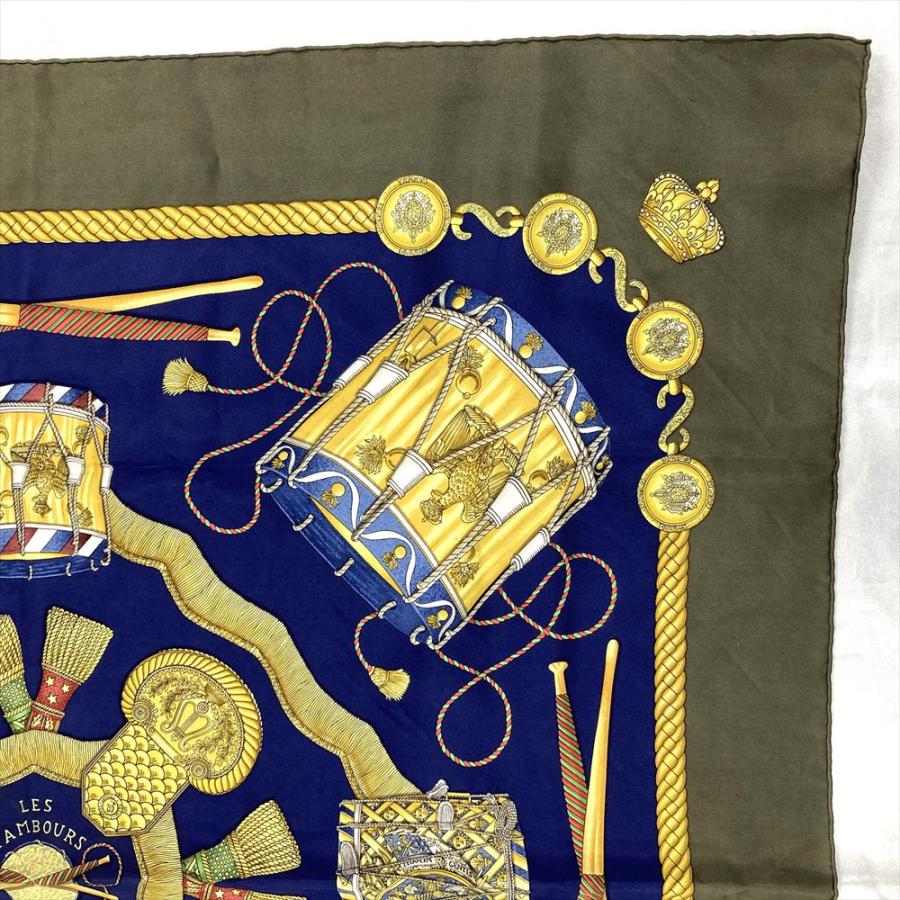HERMES（エルメス） カレ90 LES TAMBOURS タンブール スカーフ シルク