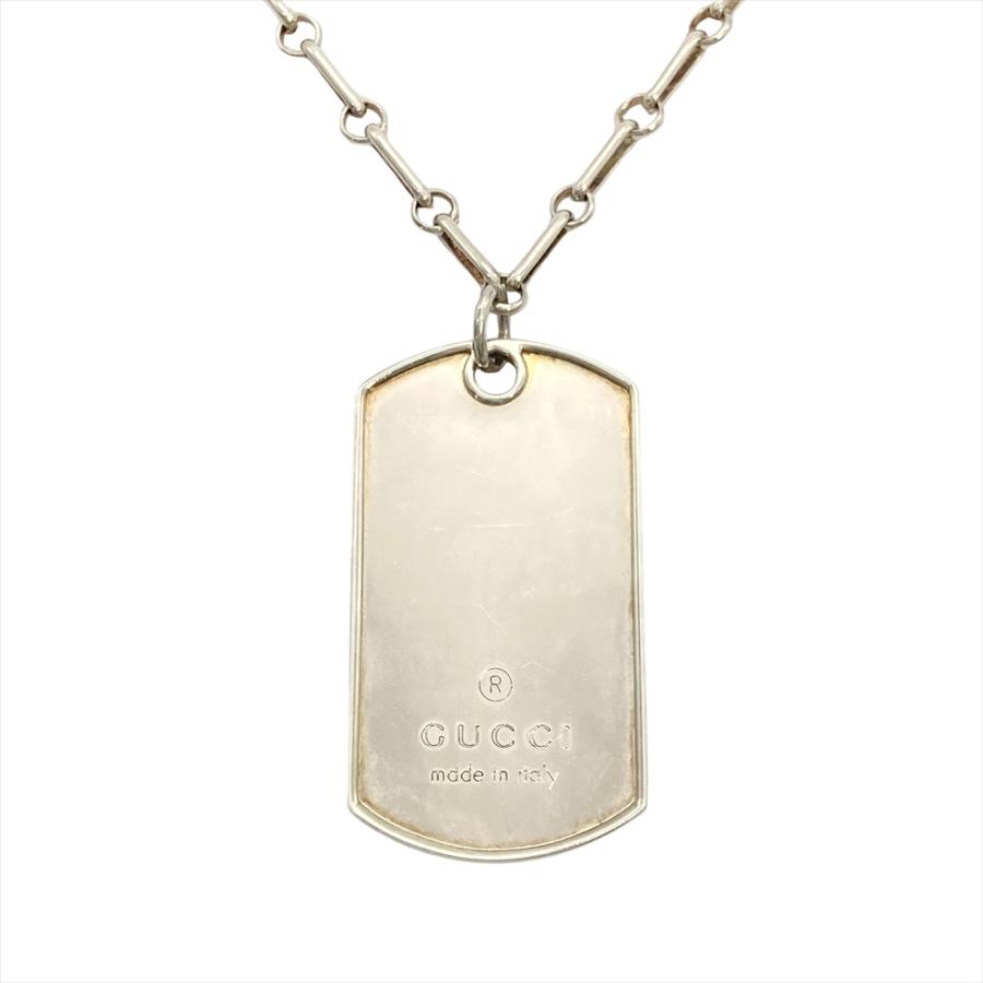 GUCCI（グッチ） ドッグタグ チェーン ネックレス SV925 33.5g
