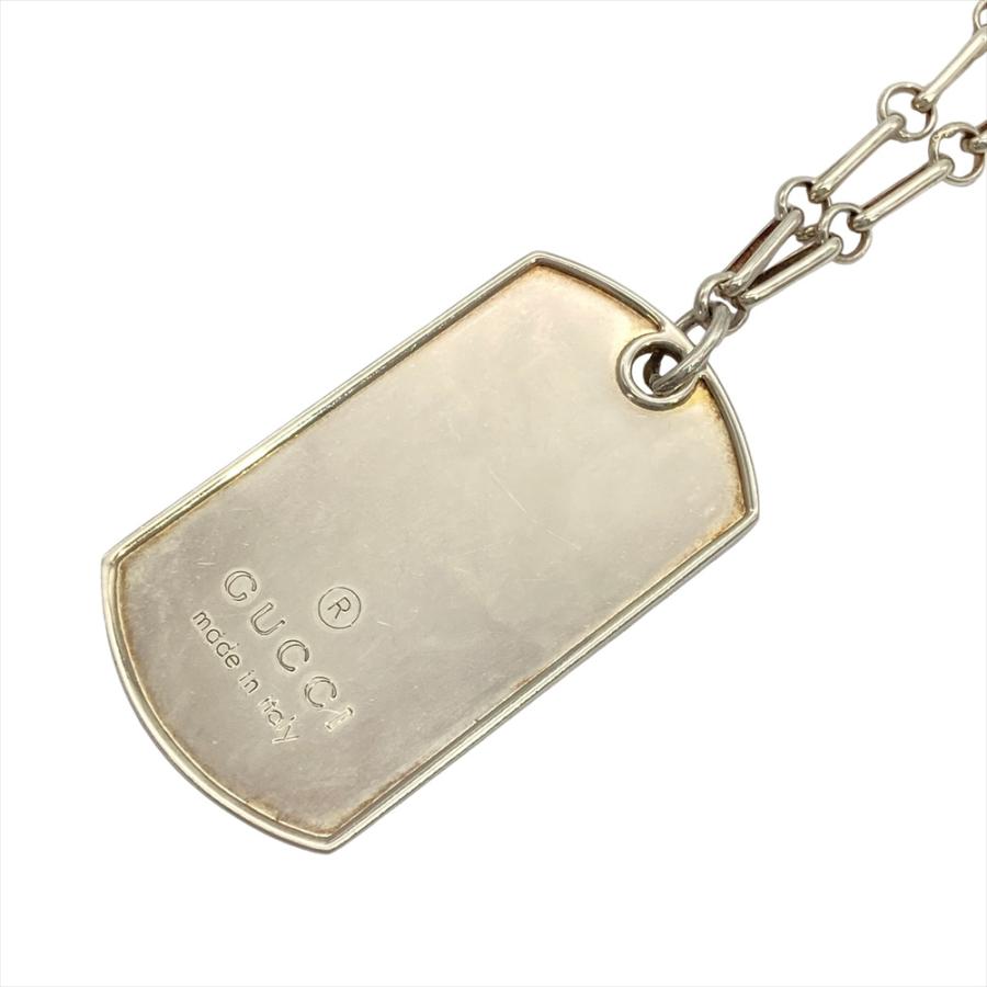 ☆GUCCI グッチ ドッグタグ 2枚セット SV925 43g 現状品☆ GUCCI（グッチ） ドッグタグ 2枚プレート ネックレス SV925 シルバー