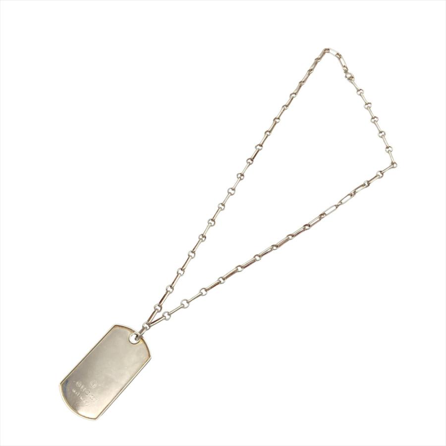 GUCCI（グッチ） ドッグタグ チェーン ネックレス SV925 33.5g