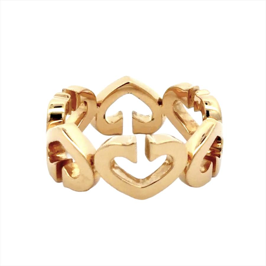 Cartier cハートリングPダイヤ/イエローゴールド Cartier（カルティエ） Cartier Cハート リング 指輪 #49 K18YG 6.4g