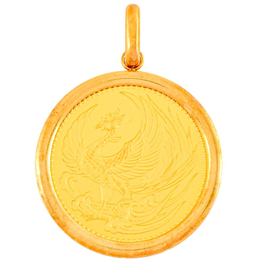 天皇陛下御即位記念硬貨 10万円金貨 コイントップ ペンダントトップ