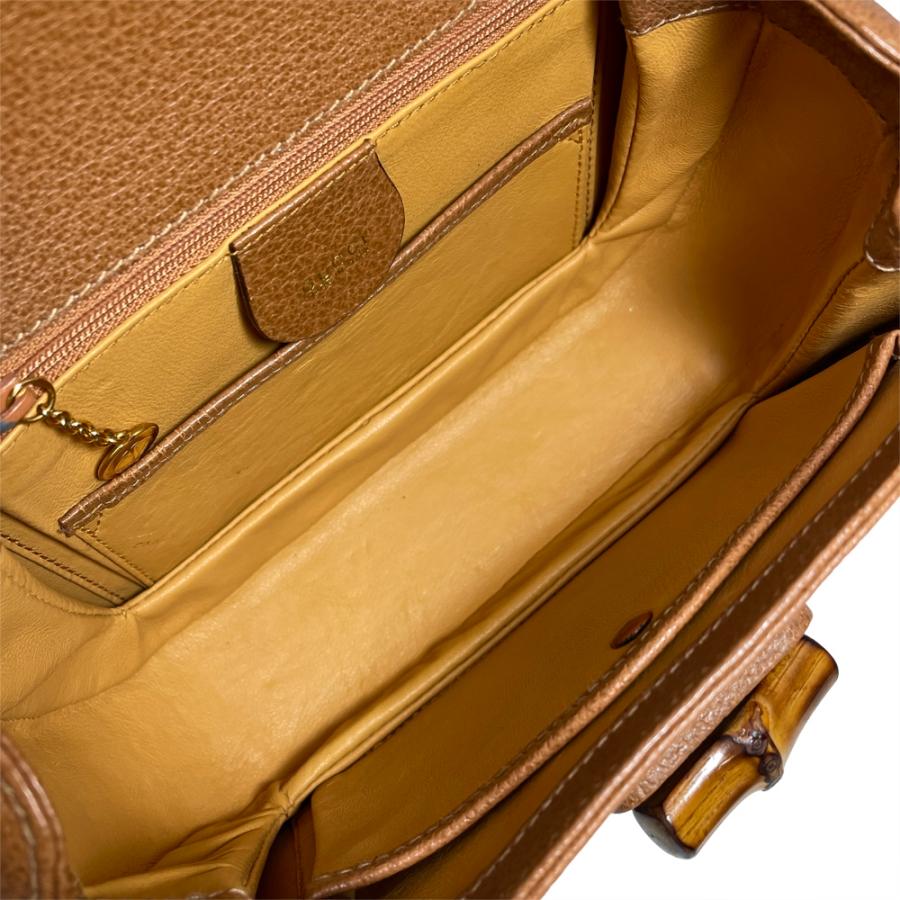 GUCCI グッチ　フォーマルハンドバッグ　難あり　定価はめちゃくちゃ高騰！！ GUCCI（グッチ） バンブー ハンドバッグ レザー 000 1014 0188 0