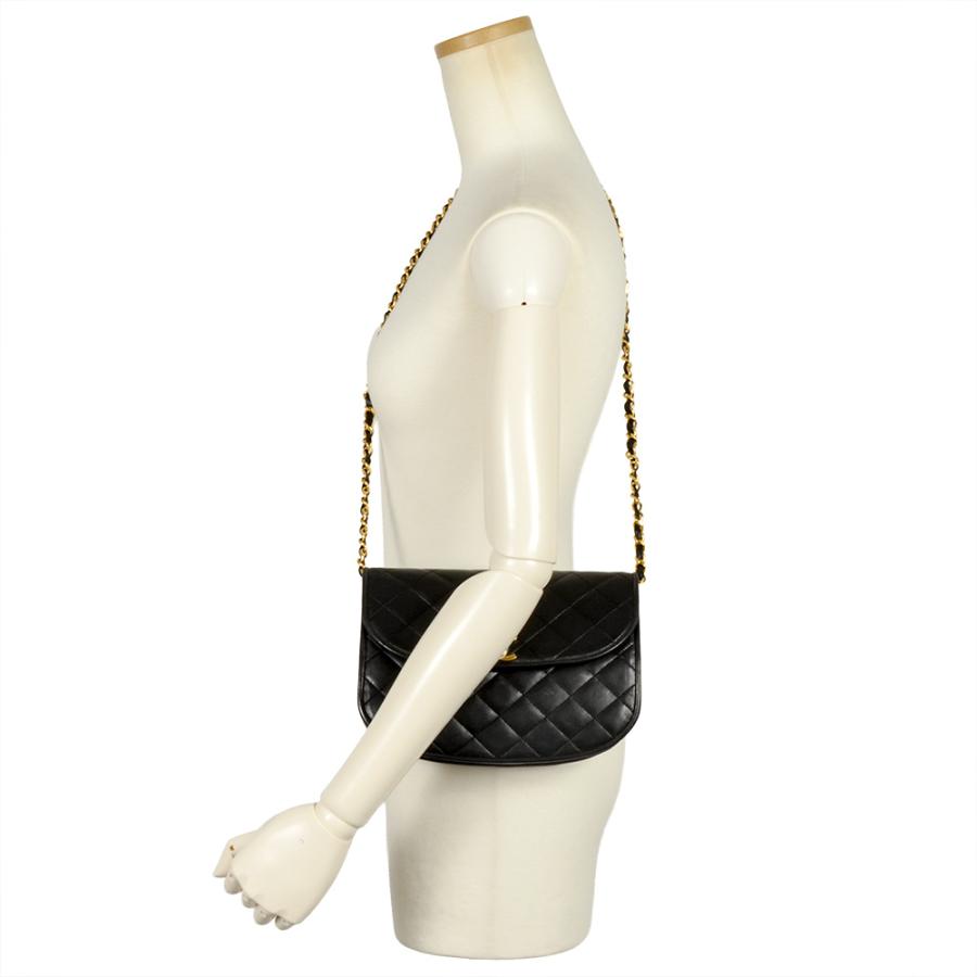 い*す様 CHANEL ブラックレザー ショルダーバッグ CHANEL（シャネル） マトラッセ チェーン ショルダーバッグ レザー