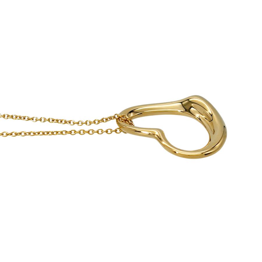 ティファニーオープンハートネックレス K18 750 エルサペレッティ Elsa Peretti ティファニー Tiffany&Co. エルサペレッティ オープン
