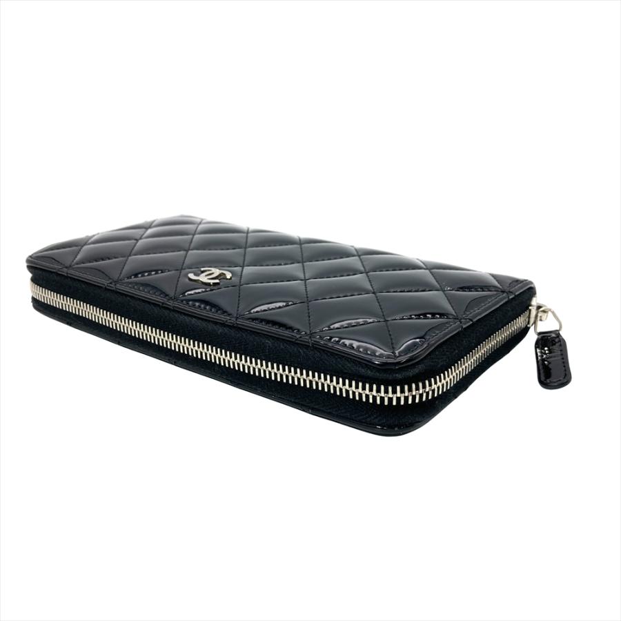 【CHANEL】シャネル ココマーク パテントレザー ブロンズ レディース 長財布 CHANEL シャネル ココマーク パテントレザー 二つ折り 長財布 エナメル
