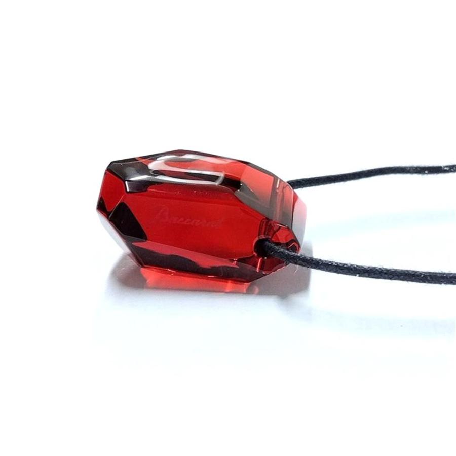 バカラ（Baccarat） ロック ネックレス クリスタル レッド : ゴールド