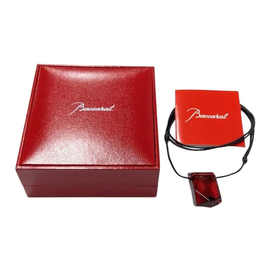 バカラ（Baccarat） ロック ネックレス クリスタル レッド : ゴールド