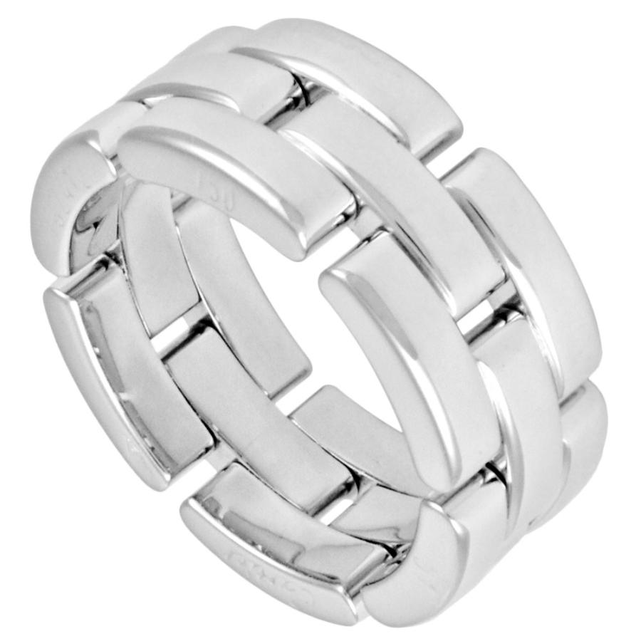 Cartier カルティエ マイヨン パンテール 3ロウ リング K18WG #51