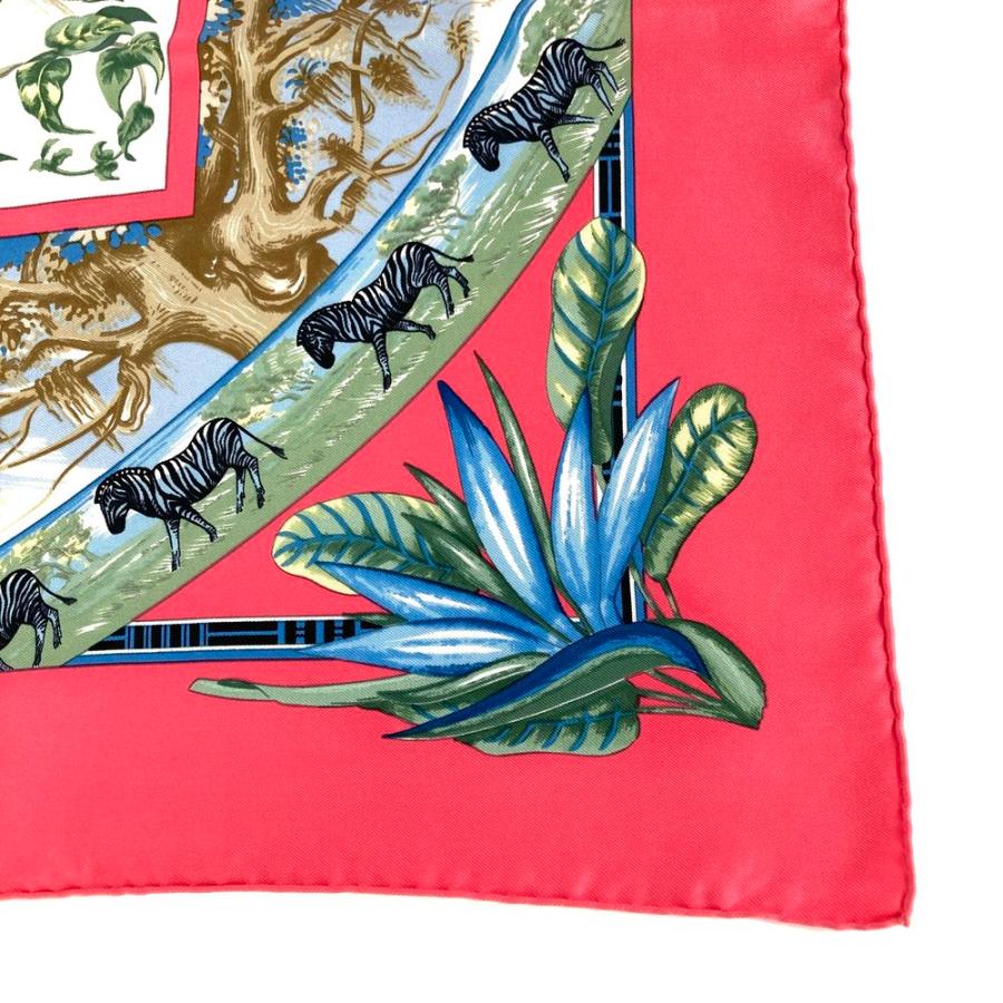 HERMES トロピカル柄 シルクスカーフ HERMES（エルメス） HERMES TROPIQUES トロピカル スカーフ シルク