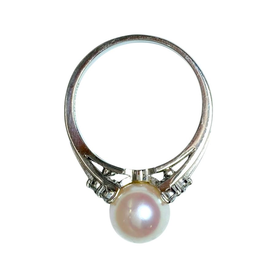 MIKIMOTO（ミキモト） 一粒パール リング 指輪 ダイヤモンド 約11.5号