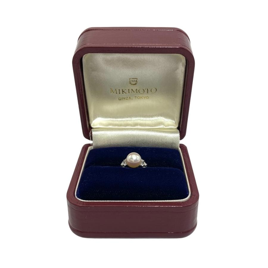 MIKIMOTO（ミキモト） 一粒パール リング 指輪 ダイヤモンド 約11.5号