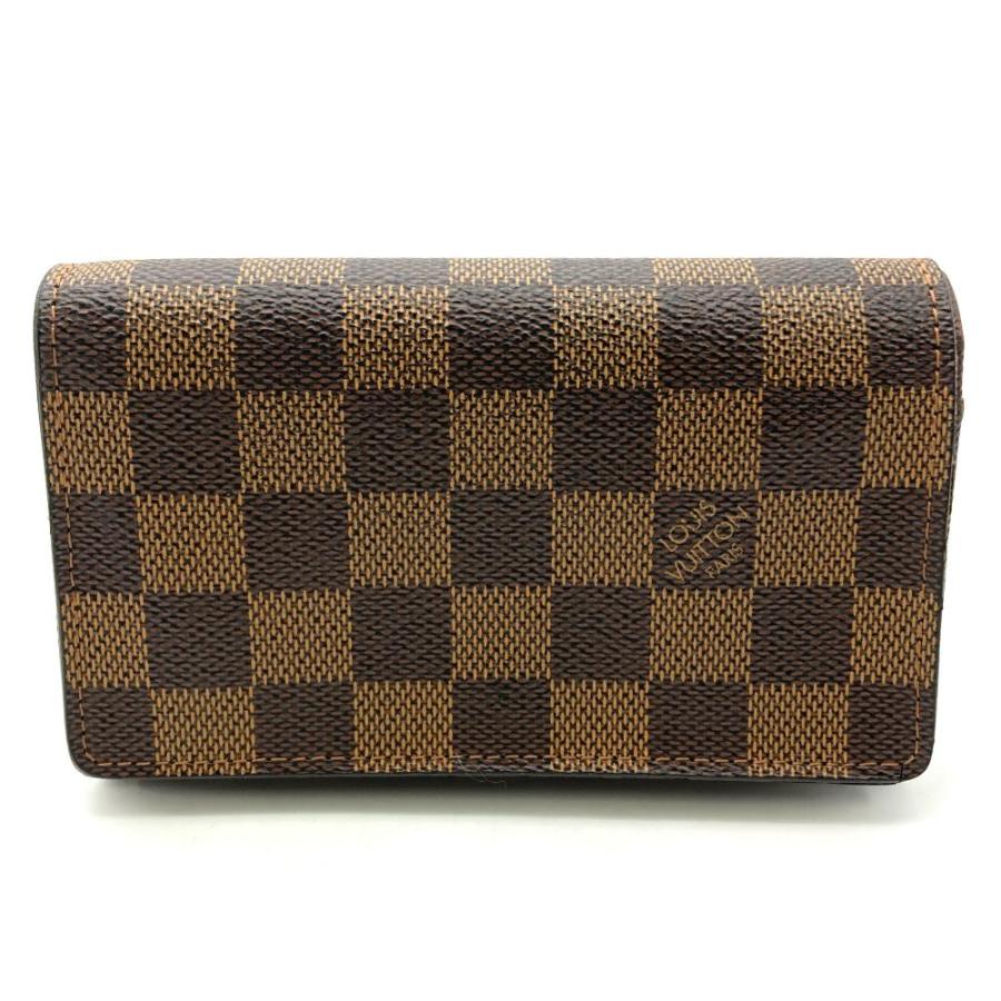 【美品】ルイヴィトン ポルトフォイユ トレゾール ダミエ 折り財布 CA0025 LOUIS VUITTON ルイヴィトン ポルトフォイユトレゾール 二つ折り財布