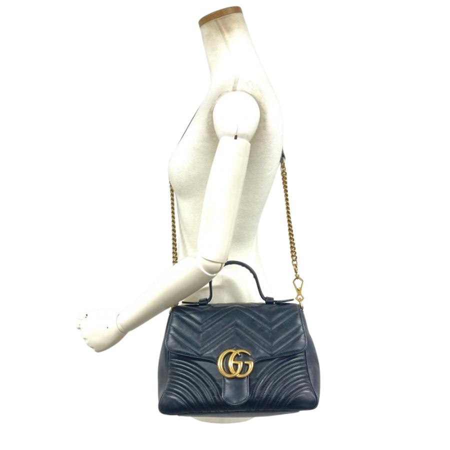 GUCCI（グッチ） GUCCI GGマーモント スモールトップハンドバッグ