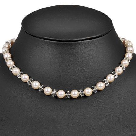 田崎真珠 TASAKI パール ネックレス 7.0-7.5mm クリスタル SV925  