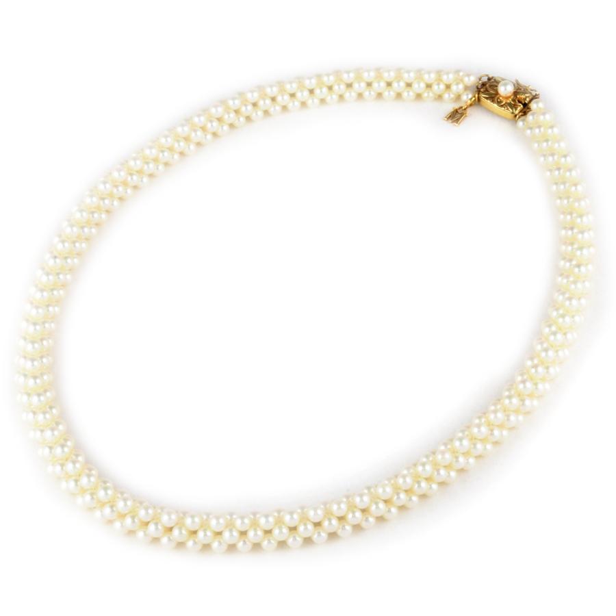MIKIMOTO（ミキモト） ネックレス ベビーパール 43.5cm K18YG 39.9g