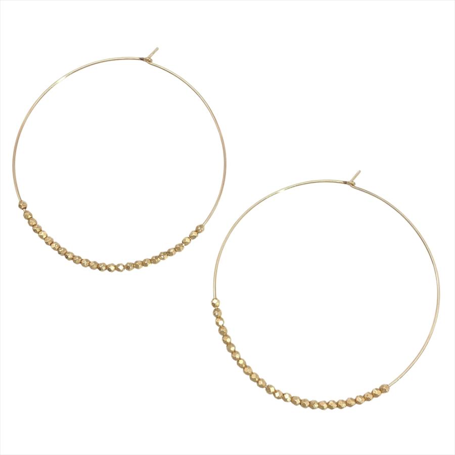 ココシュニック COCOSHNIK フープ ピアス ゴールド レディース