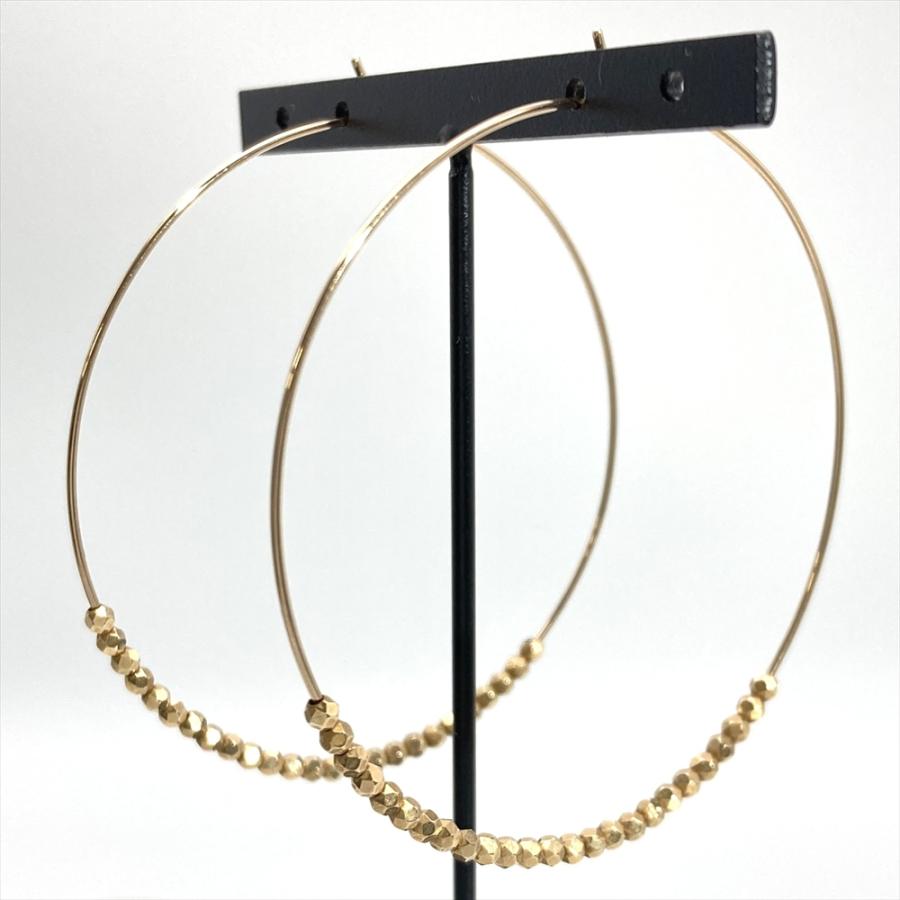ココシュニック　ゴールド　フープピアス　10K ココシュニック COCOSHNIK フープ ピアス ゴールド レディース