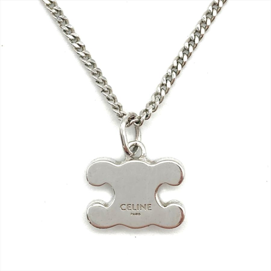 CELINE トリンオフネックレス CELINE】セリーヌmini triomphe necklaceトリオンフネックレス